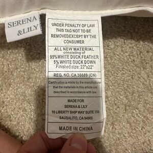 Serena & Lily White Pillow